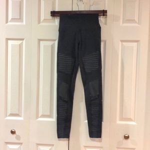 Alo Black Moto Leggings